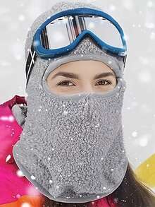 1 件装冬季户外滑雪拉法帽，带防风、防雪、保暖内衬和透气面罩，男女皆宜，适合登山、骑行、露营、滑雪