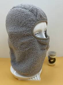 1 件装冬季户外滑雪拉法帽，带防风、防雪、保暖内衬和透气面罩，男女皆宜，适合登山、骑行、露营、滑雪