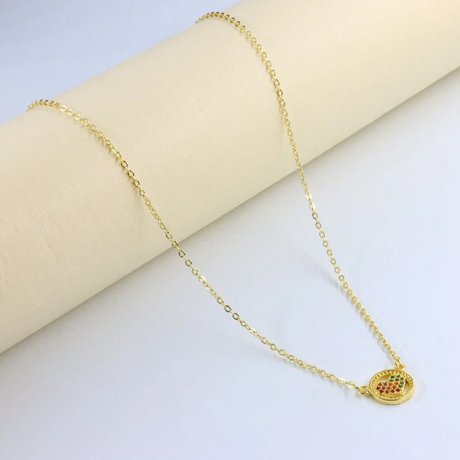 Collares de moda con Colgantes Diferentes Diseños - Corazón en Círculo - Ver 1