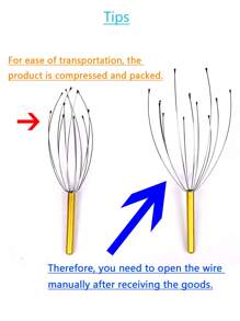 手持式按摩器，1 件木柄 12 爪头皮按摩工具，用于头部护理、头发、美发工具、头发护理、学校、返校、旅行、旅行必需品、家庭必需品、水疗、按摩工具、按摩、按摩器、水疗 - 黃色 - 查看 9
