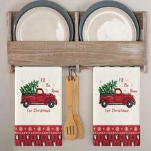 Giáng sinh Phòng bếp Cái đĩa Khăn tắm , Họa tiết Ngẫu nhiên Thể thao Khăn tắm Cây thông noel Ô tô/xe hơi Nhà hàng Đồ trang trí Khăn tắm - Nhiều màu - Xem 2