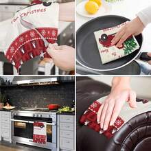 Giáng sinh Phòng bếp Cái đĩa Khăn tắm , Họa tiết Ngẫu nhiên Thể thao Khăn tắm Cây thông noel Ô tô/xe hơi Nhà hàng Đồ trang trí Khăn tắm - Nhiều màu - Xem 10