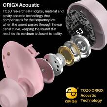TOZO A1 Mini Wireless Earbuds Bluetooth 5.3 In Ear Light-Weight Headphones Built-In Microphone, IPX5 Waterproof, Immersive Premium Sound Long Distance Connection Headset With Charging Case