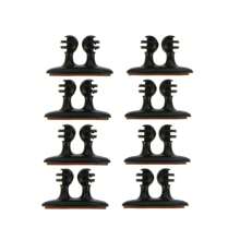 8入組dm-003汽車電纜方便捆綁夾帶黏著裝置(黑色) - 黑色 - 查看 2