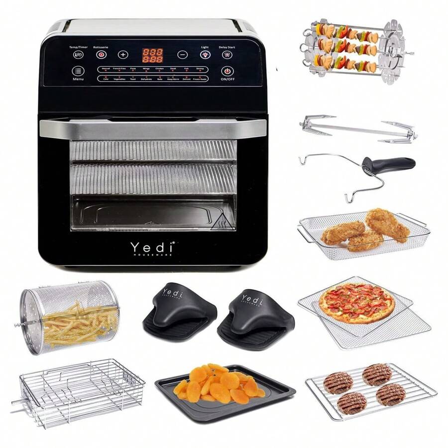 Yedi Total Package 18in1 Air Fryer Oven, Air Fryer with Rotisserie