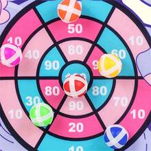 1 件隨機顏色大象主題黏性飛鏢套裝,卡通圖案球玩具,親子互動投擲目標球,安全室內外經典飛鏢遊戲 - 彩色 - 查看 6