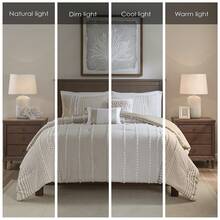 3pc Anslee Yarn Dyed Comforter Set - Taupe - View 9