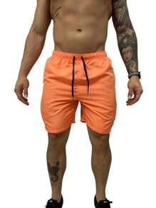 Men Beach Shorts - trái cam - Xem 2