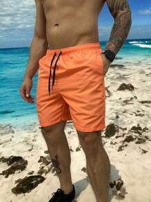 Men Beach Shorts - trái cam - Xem 1