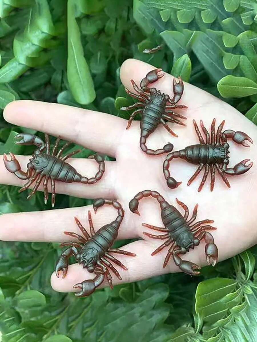 10入組仿真蟑螂惡作劇玩具，軟質材料製假蟑螂 - 咖啡棕 - 查看 1