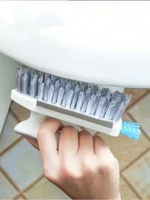 1 件裝家用窗戶縫隙清潔器、縫隙撣子、邊緣刮刀、長柄馬桶刷,用於浴室、地板和角落清潔