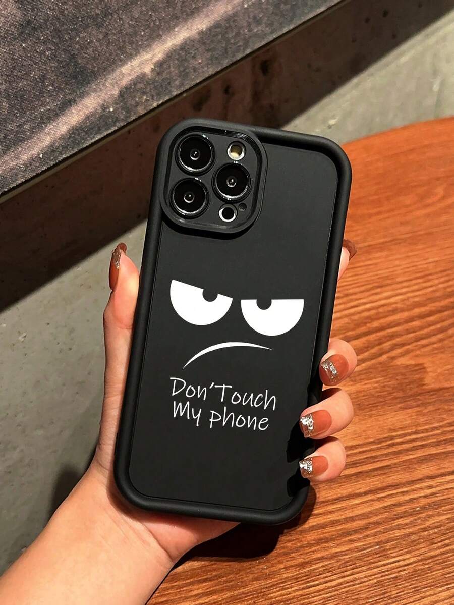 竹龍時尚卡通表情防摔手機殼，適用於iPhone - 彩色 - 查看 1