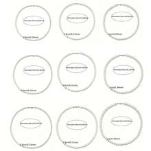 1 chiếc Vòng cổ ngọc trai giả nhiều lớp cá nhân hóa 6/8/10mm, Vòng cổ ngọc trai giả Unisex Hip HopPunk - trắng - Xem 2