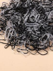 1000pcs Plain Elastic Simple Hair Ties For Kids - Multicolor - View 4