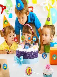 TYFYO 500 件/卷 1 英寸兒童動物獎勵貼紙兒童幼兒園學校鼓勵學生遊戲玩具文具標籤 - 彩色 - 查看 4