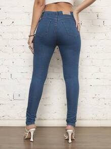 Women Jeans - Baby Blue - View 4