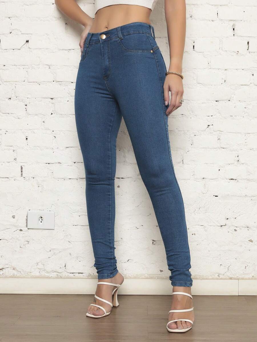 Women Jeans - Baby Blue - View 1
