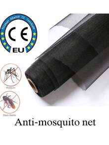 1入室內防蚊蟲網,可調節門網,窗網捲裝,法式庭院門廊,臥室客廳家居裝飾用的滑動門網絡 - 黑色 - 查看 5