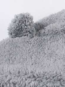 1pc Women's Cute Bear Ear Protection Scarf Hat - Grey - View 4