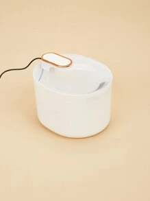 1pc White Silent Pet Smart Water Dispenser For Small-medium Sized Cats And Dogs Indoor Use - White - View 3