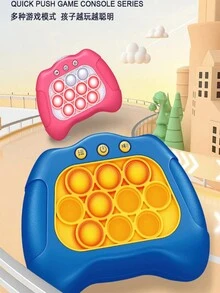 Juguetes Fidget Toys para, Juego de Mano para Niños, Juguete de Empuje de Burbujas con Luces y Sonidos, Juguetes para Aliviar el Estrés para Adultos y - Amarillo - Ver 6