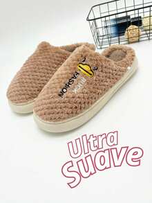 Pantuflas de Casa de Mujer Con Forma De Pato, Cómodas Y Suaves, Perfectas Para Descansar En Casa Y Relajarse,  Ligeras, Prácticas, Antideslizantes Y Fáciles De Limpiar - Marrón - Ver 2