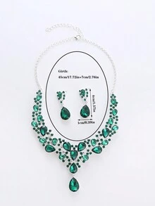 Bộ vòng cổ - màu xanh lá - Xem 5