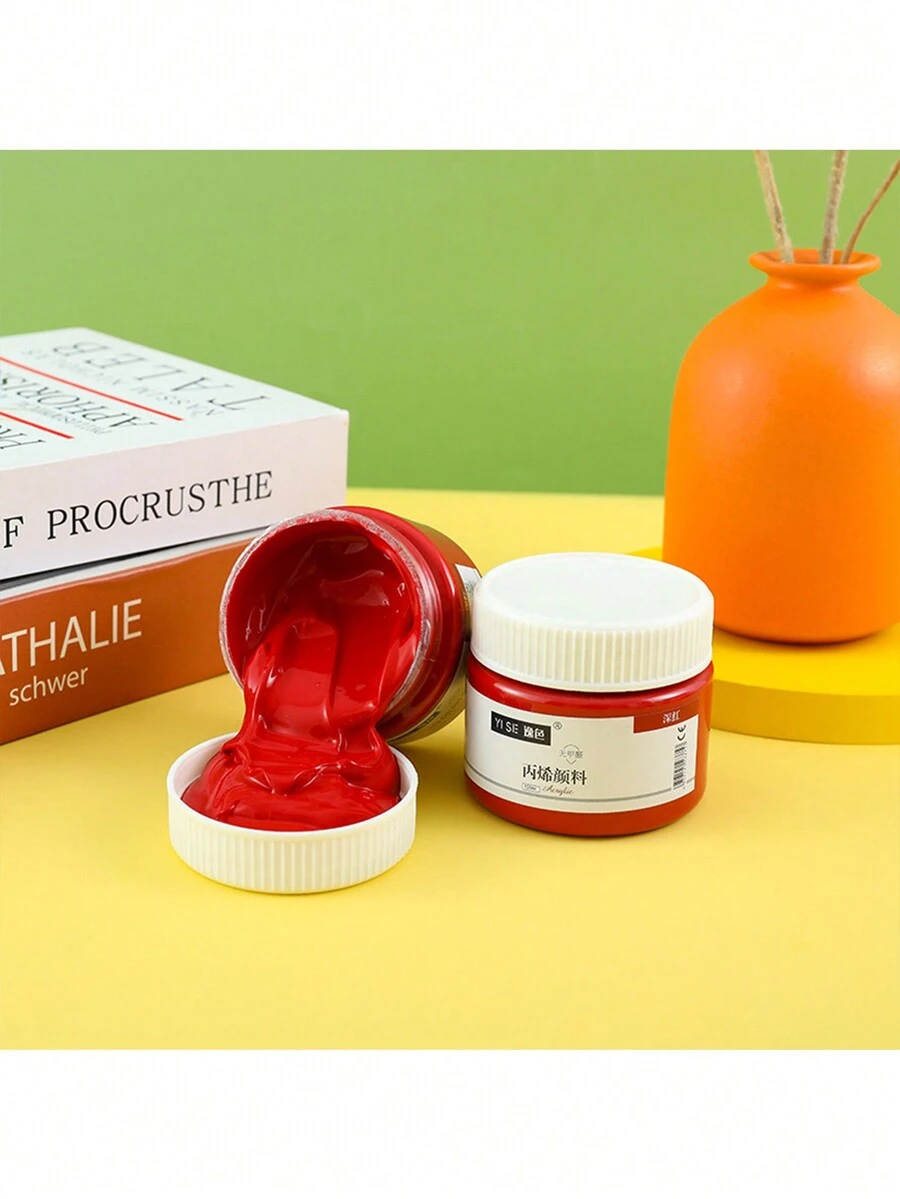 100ml丙烯顏料,多色可選,手繪、壁畫、輪胎塗鴉、diy防水、不褪色、藝術學生補充用顏料