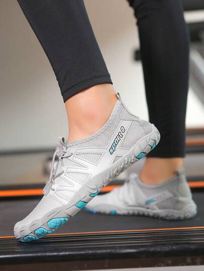 Scarpe sportive da uomo dai colori degradè, adatte per palestra, fitness, attività all'aperto, passeggiate, traspiranti, ad asciugatura rapida, ultra leggere, con laccetti regolabili, ideali per l"acqua