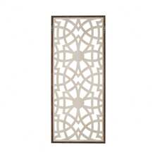 Damask Wood Panel Two-tone Geometric Wall Decor - Wood - View 5