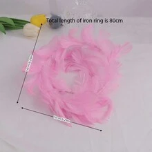 1 Miếng Trắng Lông vũ Đôi cánh Angel Hình dạng Trang trí bánh kem Cho Ngày Lễ Tình Nhân , Lễ cưới , Làm bánh Trưng bày - Hồng - Xem 2