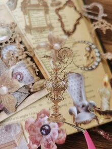 1 Pack (30pcs) Creative Jewelry Box & Diy Scrapbook Material Paper Sticker With Hollow Out Design - Multicolor - View 4