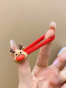 20入組兒童可愛卡通聖誕髮圈