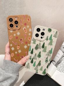 2件装圣诞流行图案液态硅胶手机壳，全方位保护，防震防摔，TPU软橡胶材质，兼容 16/11/12/13/14/15/15 Pro/15 Plus/15 Pro Max/7 Plus/8 Plus/X/Xs Max/Xr/11 Pro/12 Pro/13 Pro/14 Pro/12 Mini/13 Mini/11 Pro Max/12 Pro Max/13 Pro Max/14 Pro Max/14 Plus/6/6s/6 Plus/7/8/16 Pro/16 Plus/16 Pro Max/SE&Galaxy/A54/A14/A12/A13/A15/A32/A33/A24/A52S/S20/S21/S22/S23/S24/S23 Plus/S24 Ultra - 彩色 - 查看 2