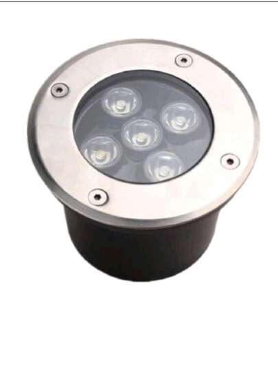 Balizador Spot Led Embutir Chao Piso Jardim 5w Ip68 Verde/Branco Frio