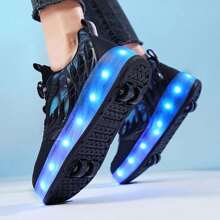 Radrolle leicht klassisch Modisch einfach Vielseitig Student Outdoor Sportlich Freizeit Doppel Rollschuhe