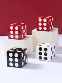 12个黑色、红色、白色骰子形状迷你礼盒，可用于生日、婚礼、家庭节日派对礼物、糖果盒或玩具包装。 - 彩色 - 查看 2