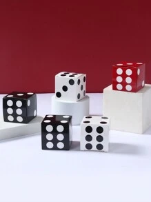 12个黑色、红色、白色骰子形状迷你礼盒，可用于生日、婚礼、家庭节日派对礼物、糖果盒或玩具包装。 - 彩色 - 查看 4