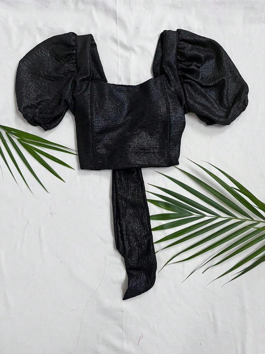 Women Tops - 黑色 - 查看 1