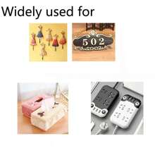 20pcs Square & Round Double Sided Tape Multi-purpose Adhesive Tape For Home Use - Black - View 3