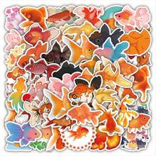 xiqixin 50pcs Goldfish Stickers - Multicolor - View 1