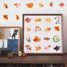 xiqixin 50pcs Goldfish Stickers - Multicolor - View 4