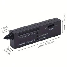 1pc Professional Tester, Gemstone Electronic Portable Hardness Tester For Jewelry Jade Stone Identification - Black - View 5