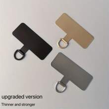 2 件通用手机挂绳贴片金属超薄手机带配件 - 金色 - 查看 3