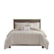 3pc Anslee Yarn Dyed Comforter Set - Taupe - View 2