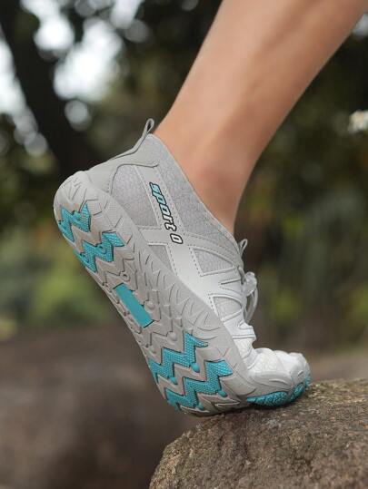 Zapatillas de ocio con gradiente de color para hombres, zapatillas deportivas ligeras y transpirables de secado rápido para gimnasio en interiores, deportes al aire libre, caminar, aptas para deportes acuáticos