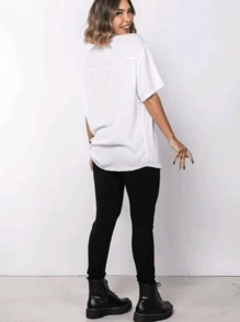 Women Blouses - 白色 - 查看 4