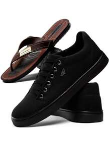 Men Sneakers - 黑色 - 查看 1