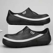 Cocina Del Hotel Cantina Zapatos De Chef Botas De Lluvia De Moda Cocina Para Hombres Zapatos De Agua De Trabajo Antideslizantes Zapatos De Agua De Estilo Japonés Para Hombres Botas De Lluvia Zapatos De Chef Zapatos De Trabajo Para Hombres - Negro - Ver 2