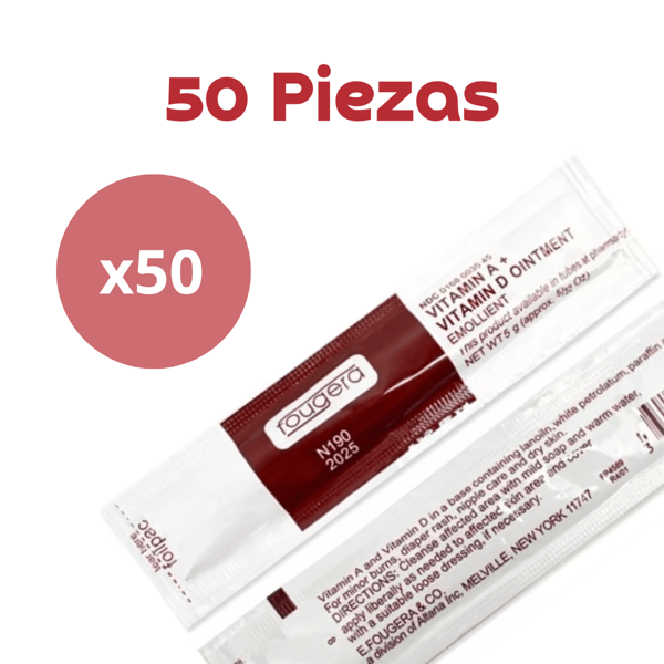 50 PIEZAS DE CREMA FOUGUERA VITAMINA (D + A ) PARA TATUAJES Y MIROBLANDING